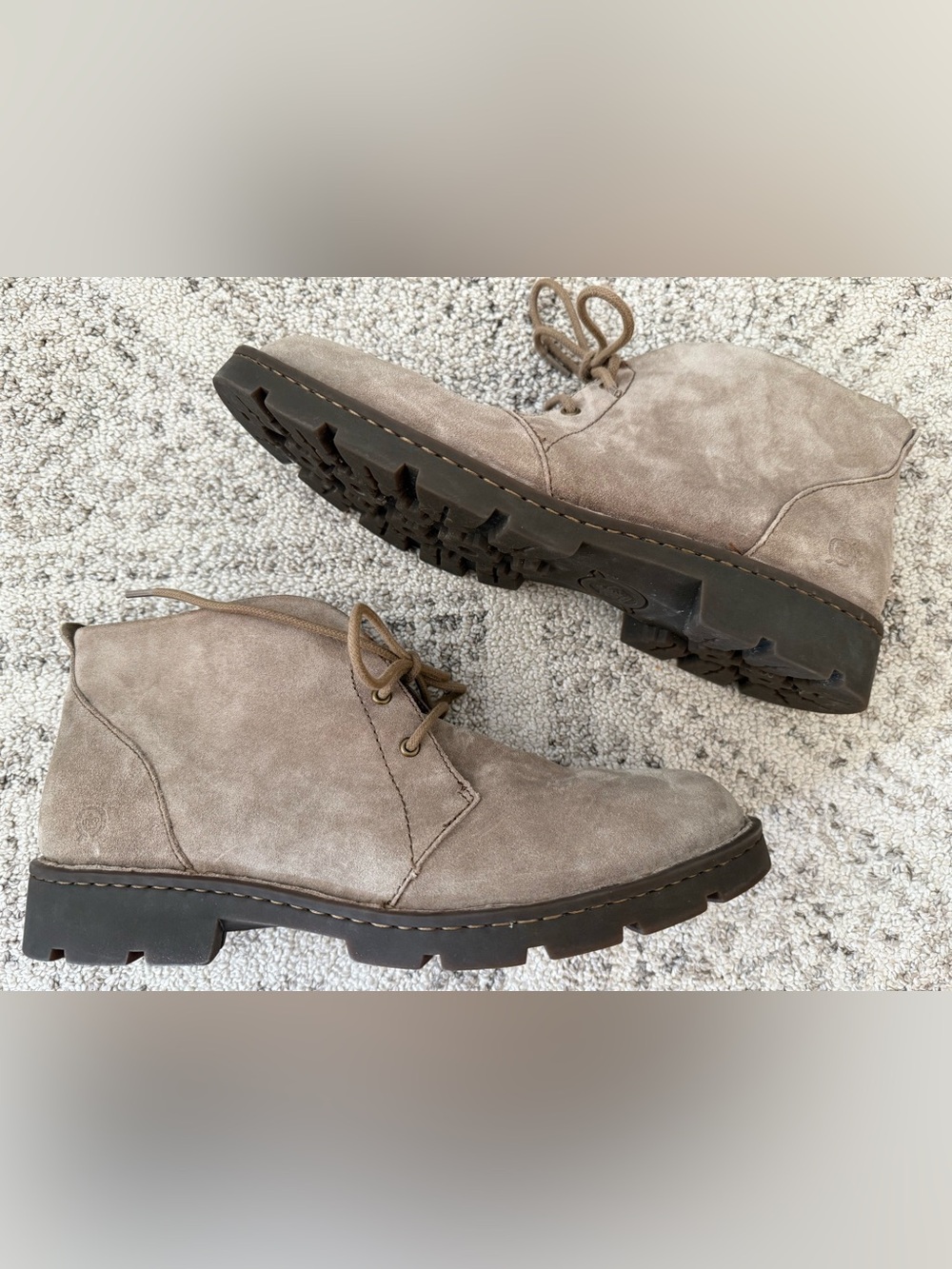 Born Suede Ankle Boots Sz 9.5M Tan